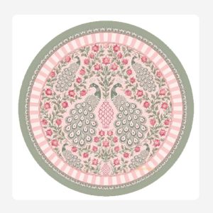 Peacock Disposable Paper Placemats Set 24