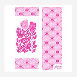 African Protea Pink Paper Napkins