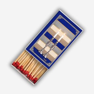 Silver candles Matchboxes