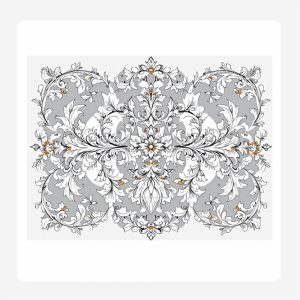 Classic Silver Disposable Paper Placemats Set 24