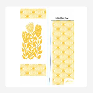 African Protea Yellow Disposable Napkins Slimline Set of 25
